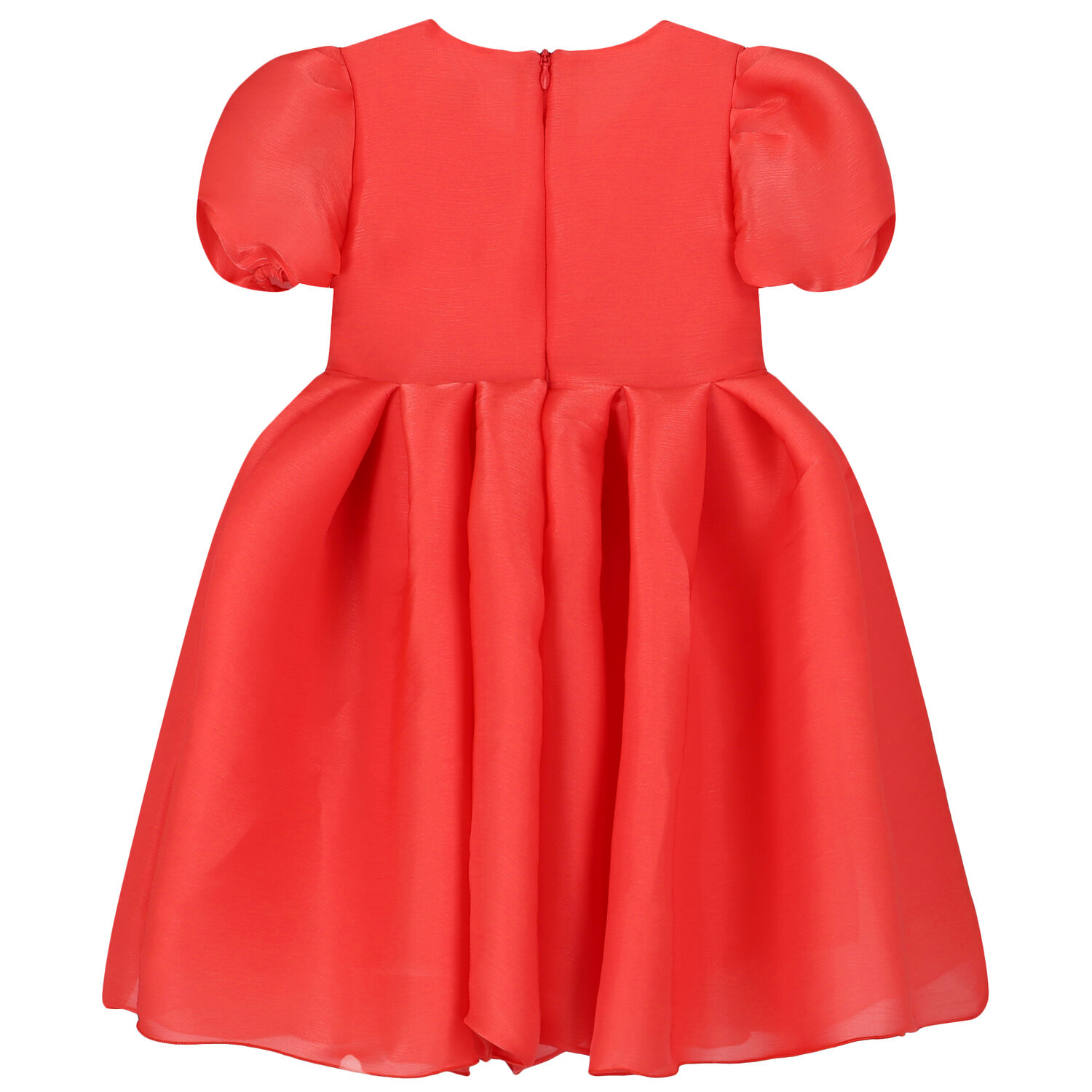 Girls Coral Organza Dress, 1, hi-res image number null