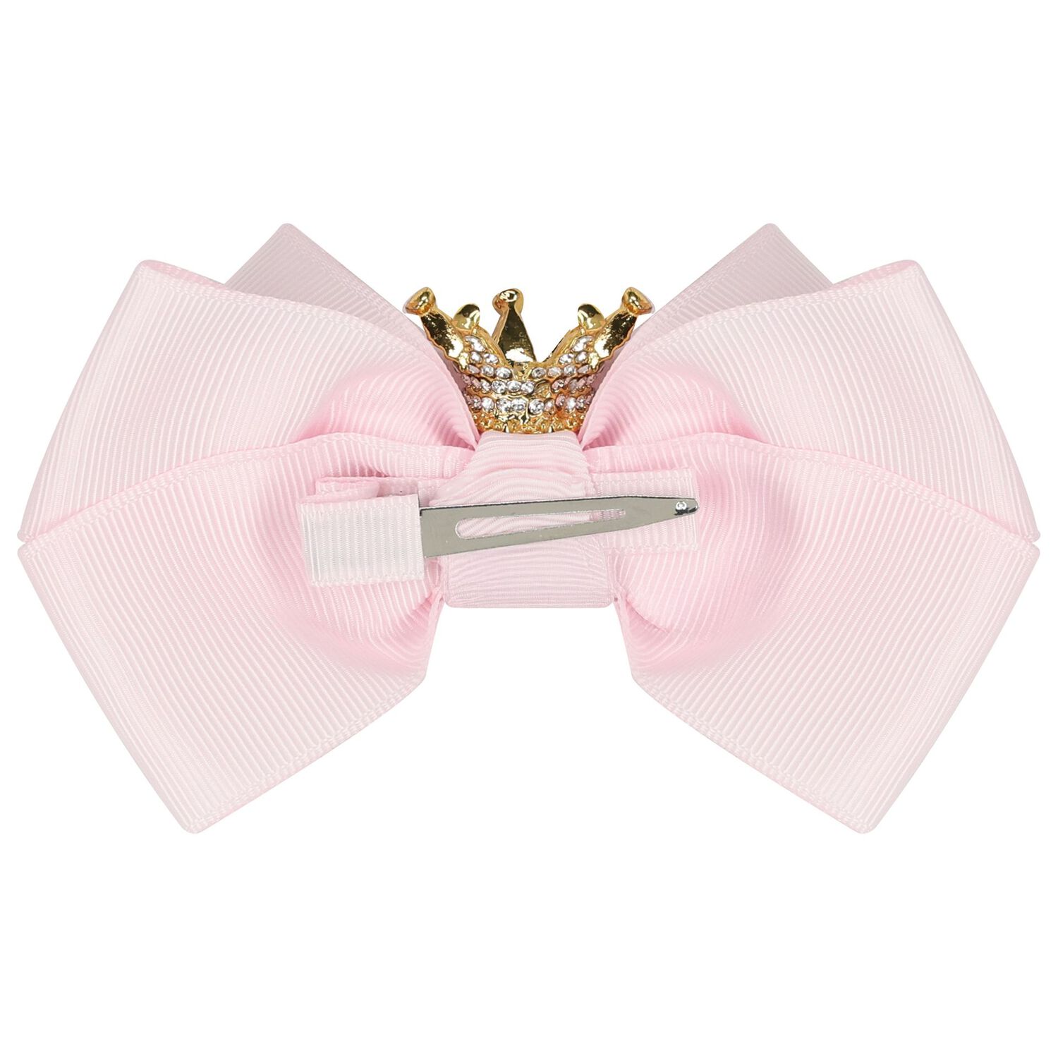Girls Pink Bow Hairclip, 1, hi-res