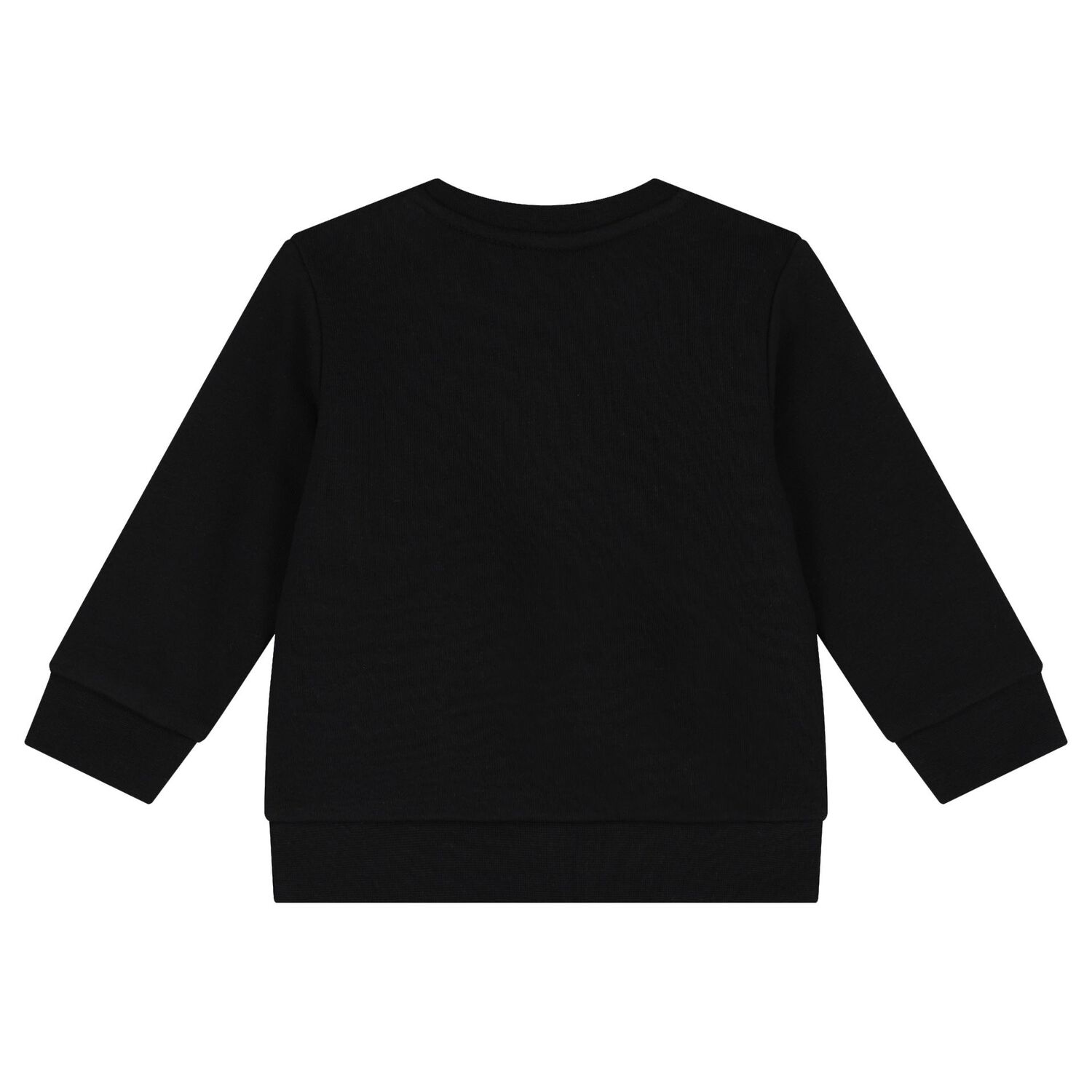 Younger Boys Black Logo Sweatshirt, 1, hi-res