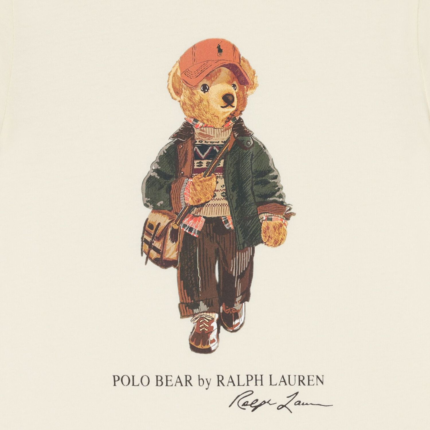 Boys Ivory Polo Bear T-Shirt, 1, hi-res