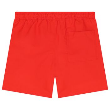 Boys Red Logo Swim Shorts