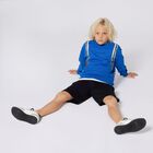 شورت اولاد بالشعار باللون الاسود , 1, hi-res