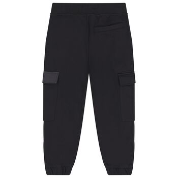 Boys Black Logo Joggers 
