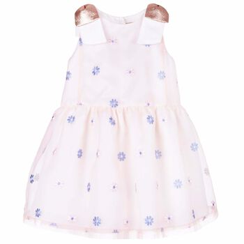 Girls Pink Floral Dress