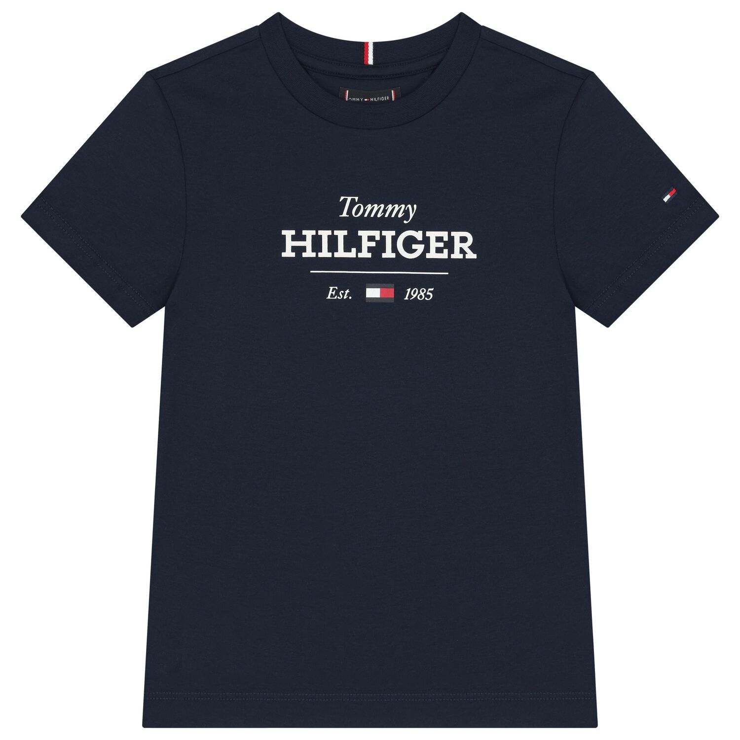Boys Navy Blue Logo T-Shirt, 1, hi-res