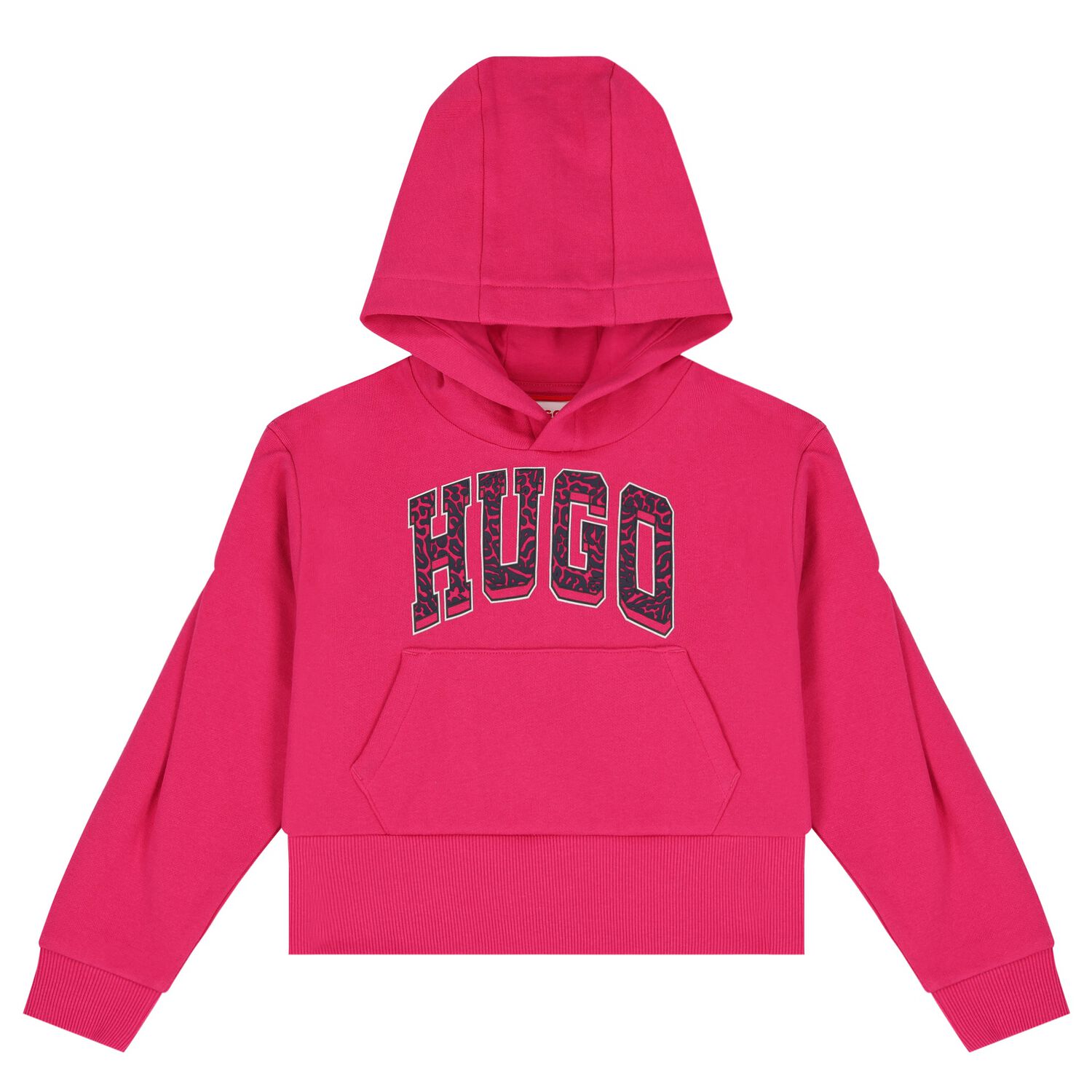 Girls Pink Logo Hooded Top, 1, hi-res image number null