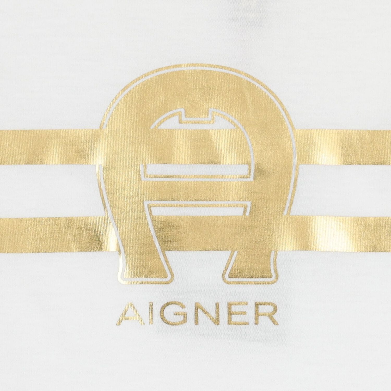 تيشيرت أولاد بالشعار باللون الأبيض و الذهبي, 1, hi-res