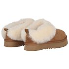 Girls Beige Tazzelle Suede Mules, 1, hi-res