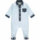 Boys Blue Smart Babygrow, 1, hi-res
