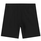 Boys Black Logo Shorts, 2, hi-res