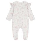 Baby Girls White & Pink Swan Babygrow Gift Set , 1, hi-res