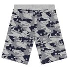 Boys Navy Blue & Grey Crocodile Shorts Set, 2, hi-res