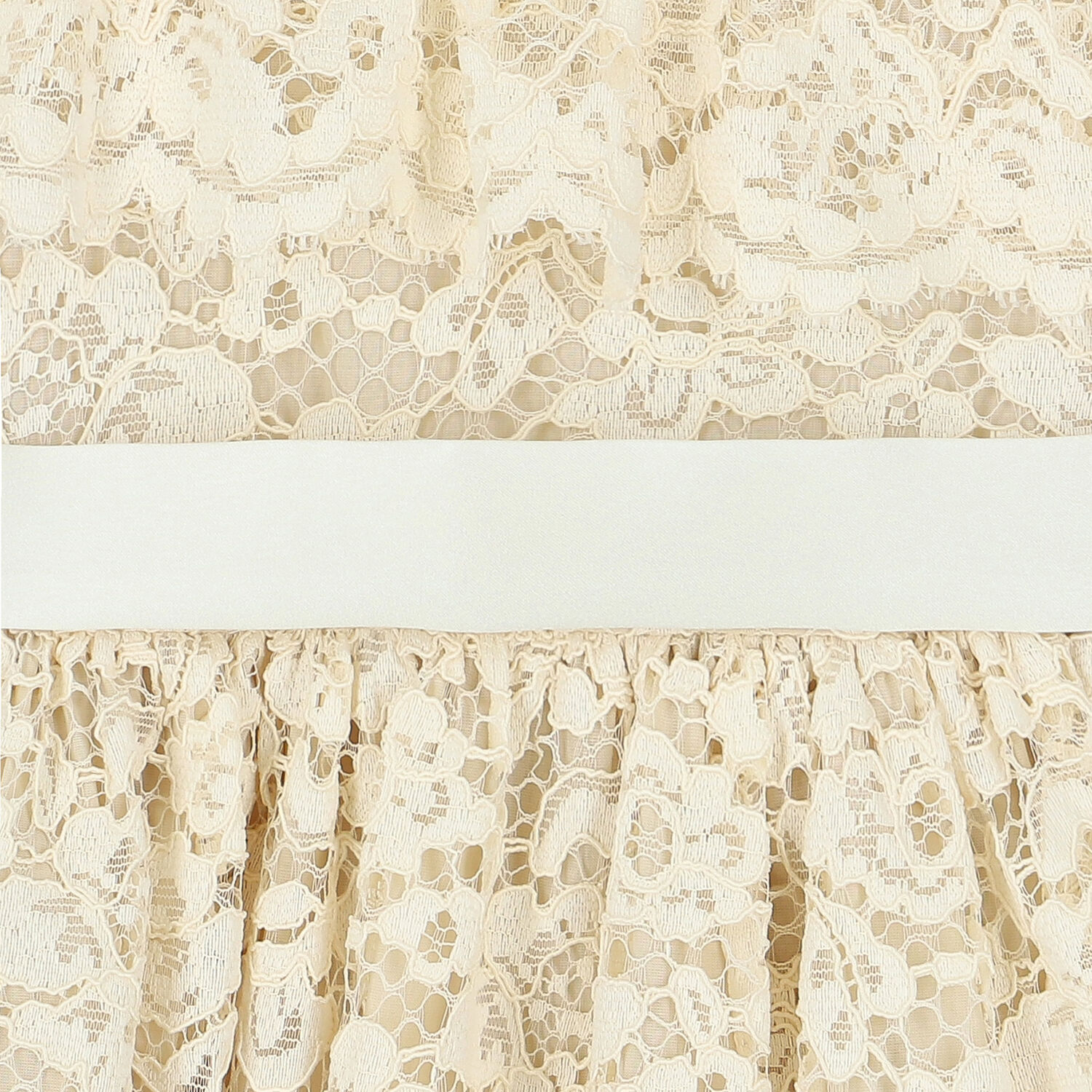 فستان بنات دانتيل باللون العاجي, 1, hi-res