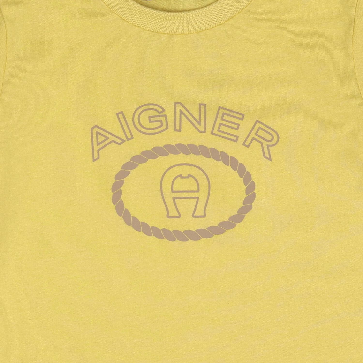 Younger Boys Yellow Logo T-Shirt, 1, hi-res
