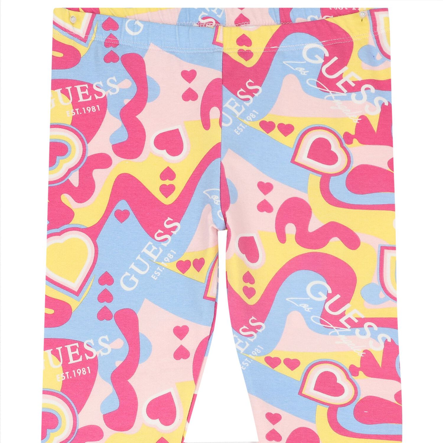 Girls Multi-Coloured Leggings, 2, hi-res