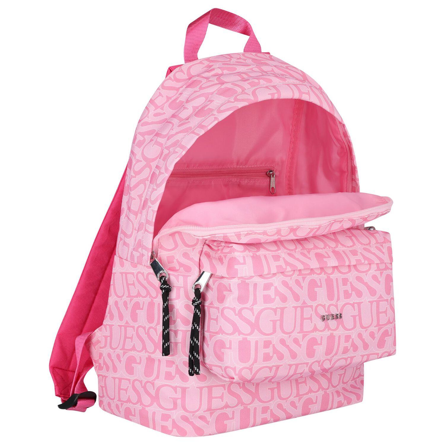 Guess Girls Pink Logo Backpack | Junior Couture USA display picture 3