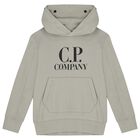 Boys Grey Logo Hooded Top, 2, hi-res