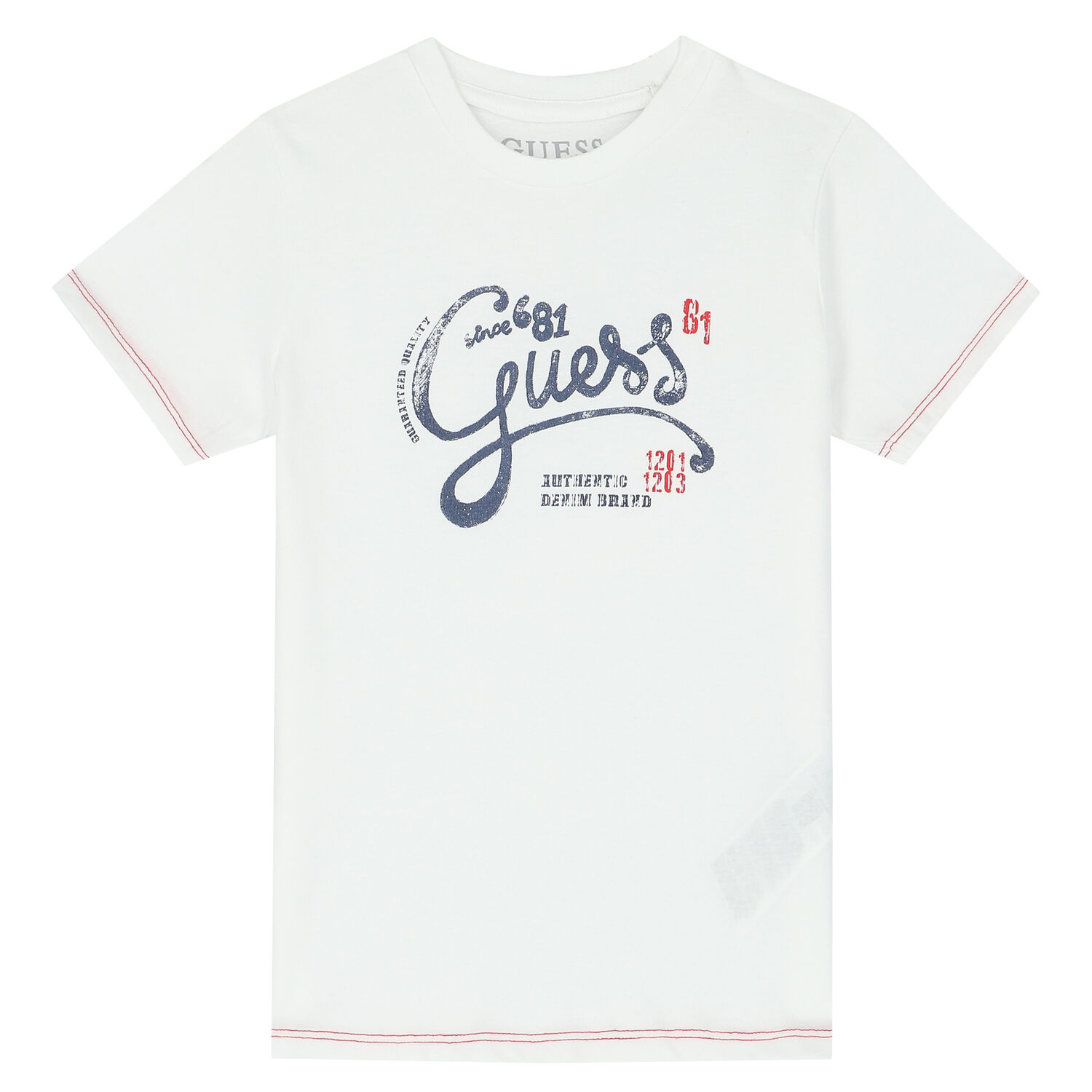Boys White Logo T-Shirt, 1, hi-res