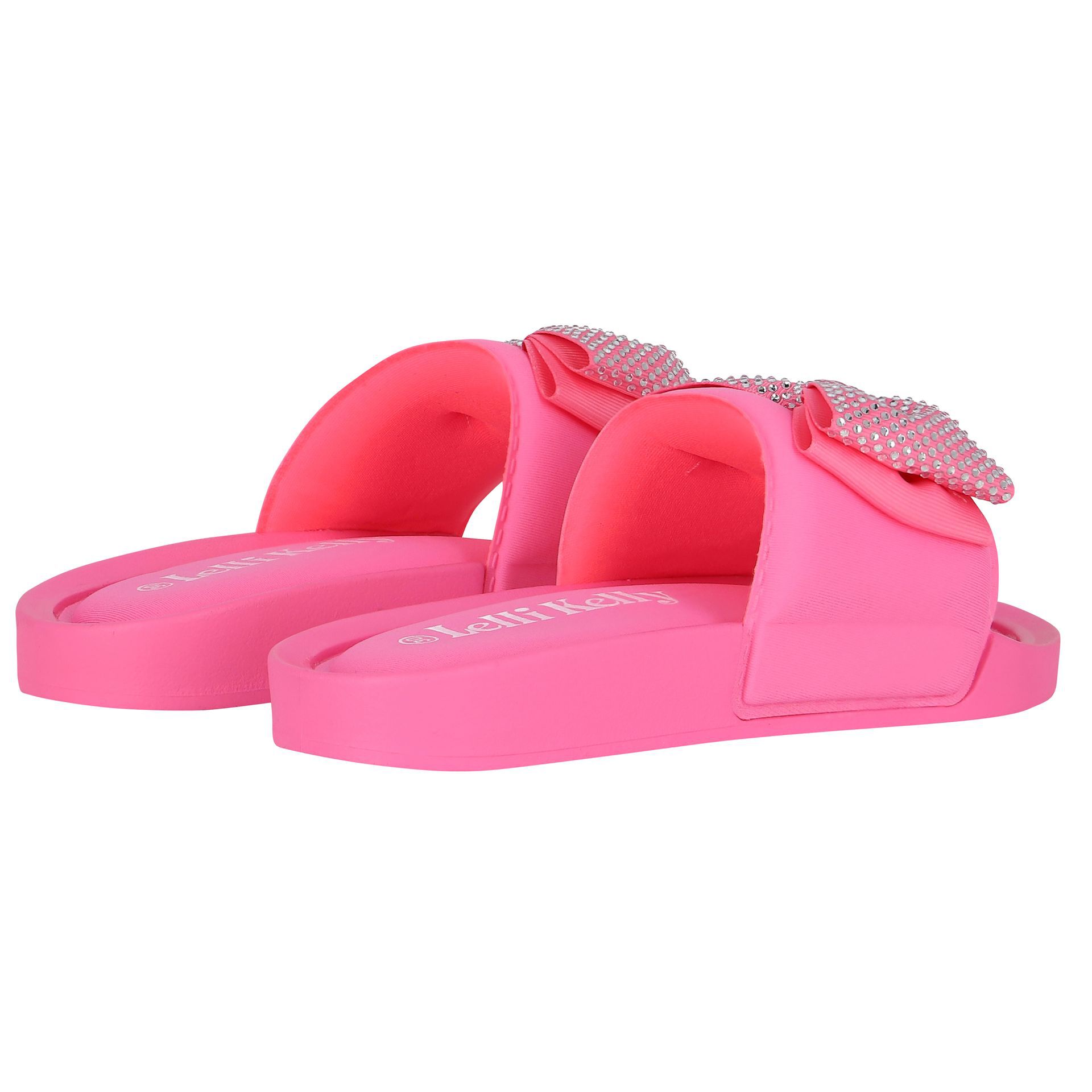 Lelli Kelly Girls Pink Butterfly Sliders Junior Couture