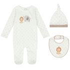 Baby Boys Ivory Babygrow Gift Set, 1, hi-res