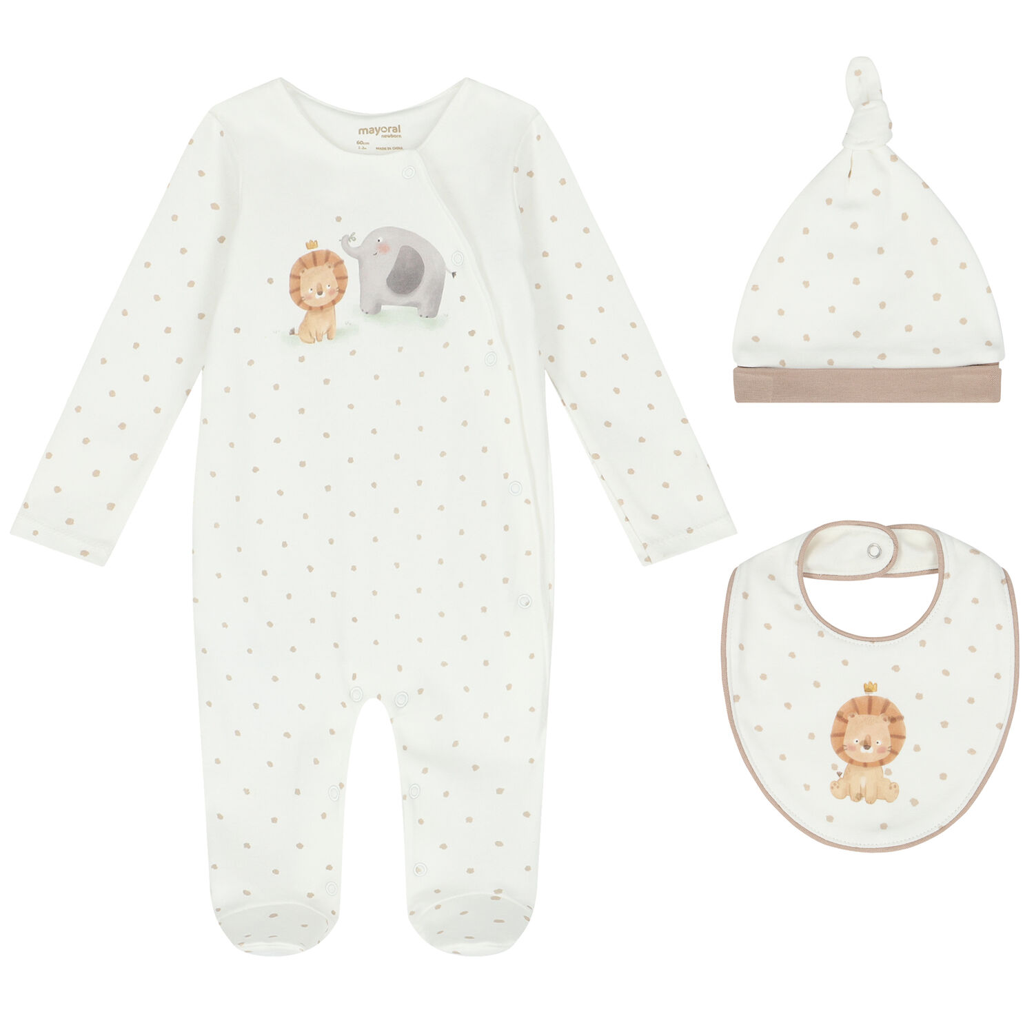 Baby Boys Ivory Babygrow Gift Set, 1, hi-res