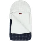 مدس بالشعار باللون الكحلي والأبيض للأولاد, 1, hi-res