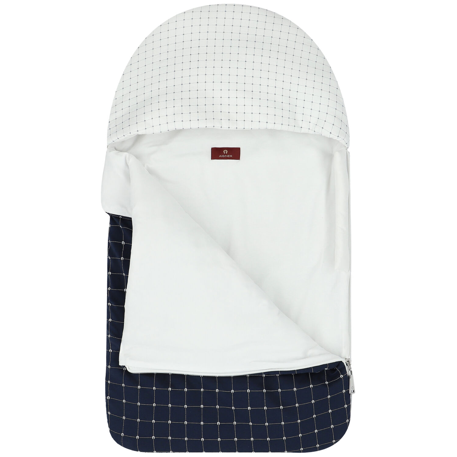 مدس بالشعار باللون الكحلي والأبيض للأولاد, 1, hi-res