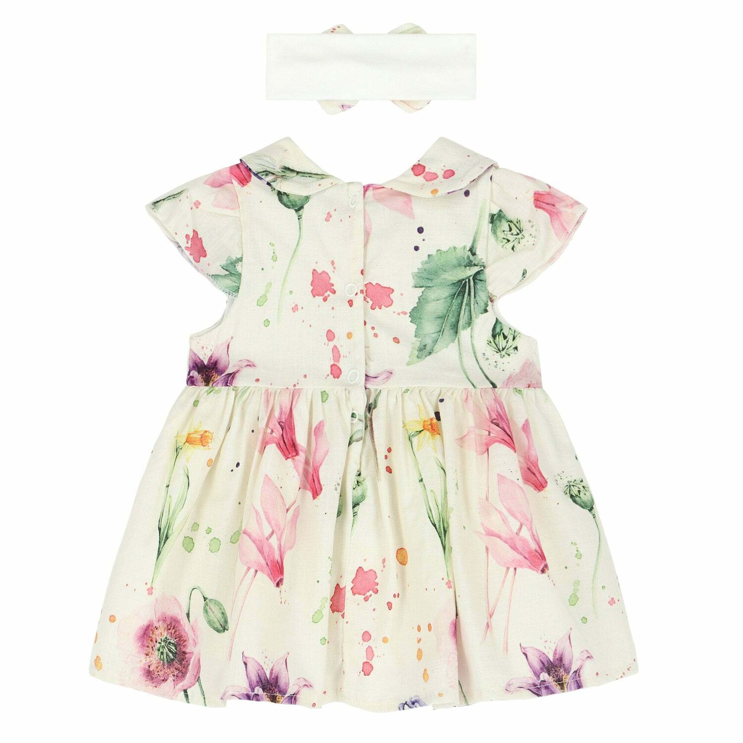 Baby Girls Pink Floral Dress Set, 1, hi-res image number null