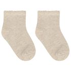 Younger Girls Beige, Ivory & Pink Socks ( 3 Pack ), 2, hi-res