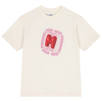 Girls Ivory Logo T-Shirt