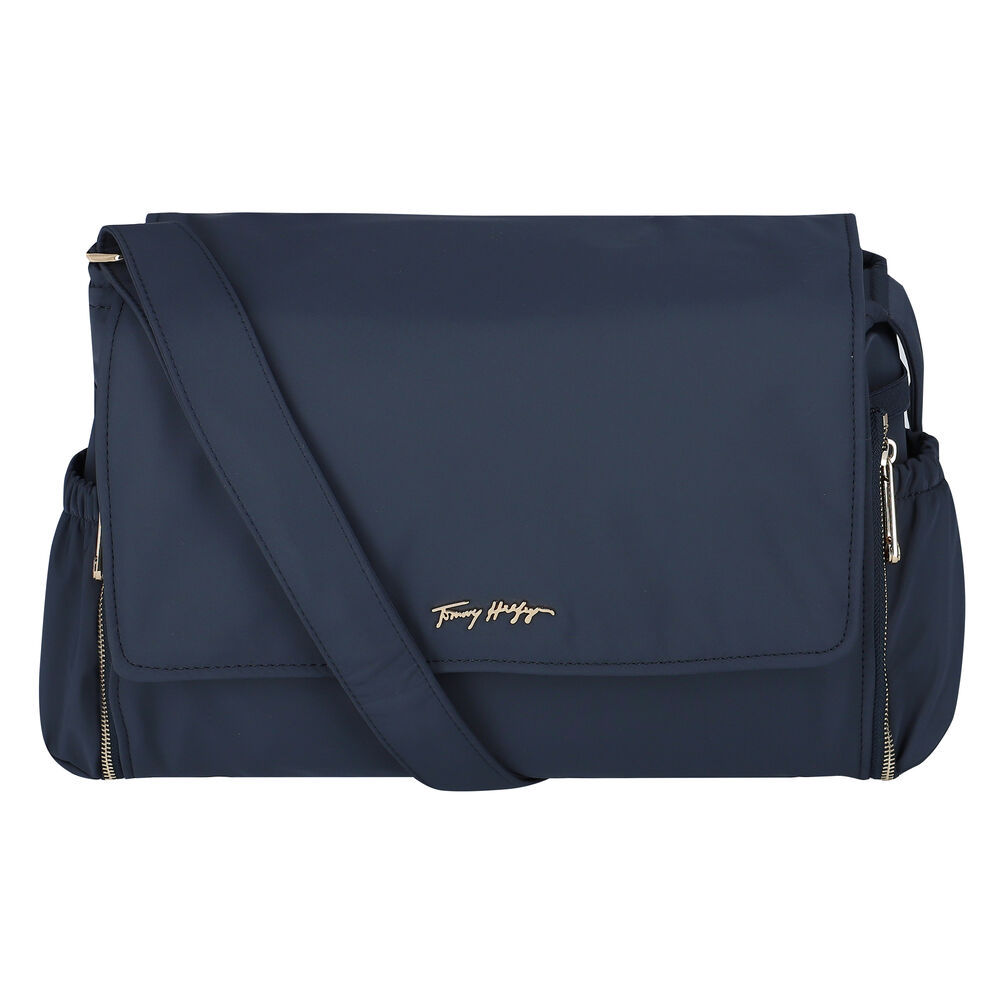 Tommy Hilfiger Baby Navy Logo Changing Bag Junior Couture USA