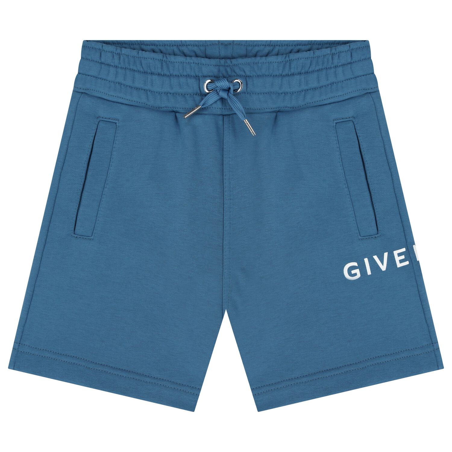 Boys Blue Logo Shorts, 3, hi-res image number null
