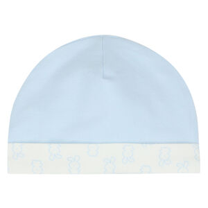 Baby Boys Blue & Ivory Bunny Hat