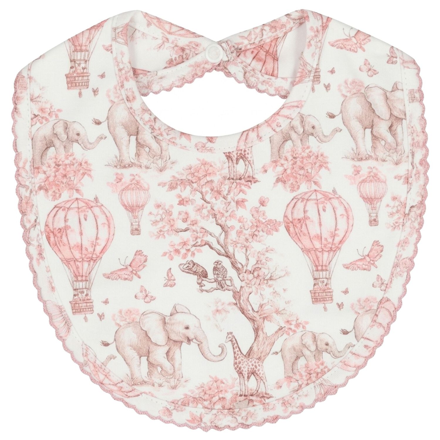 Baby Girls White & Pink Africa Babygrow Gift Set  , 2, hi-res