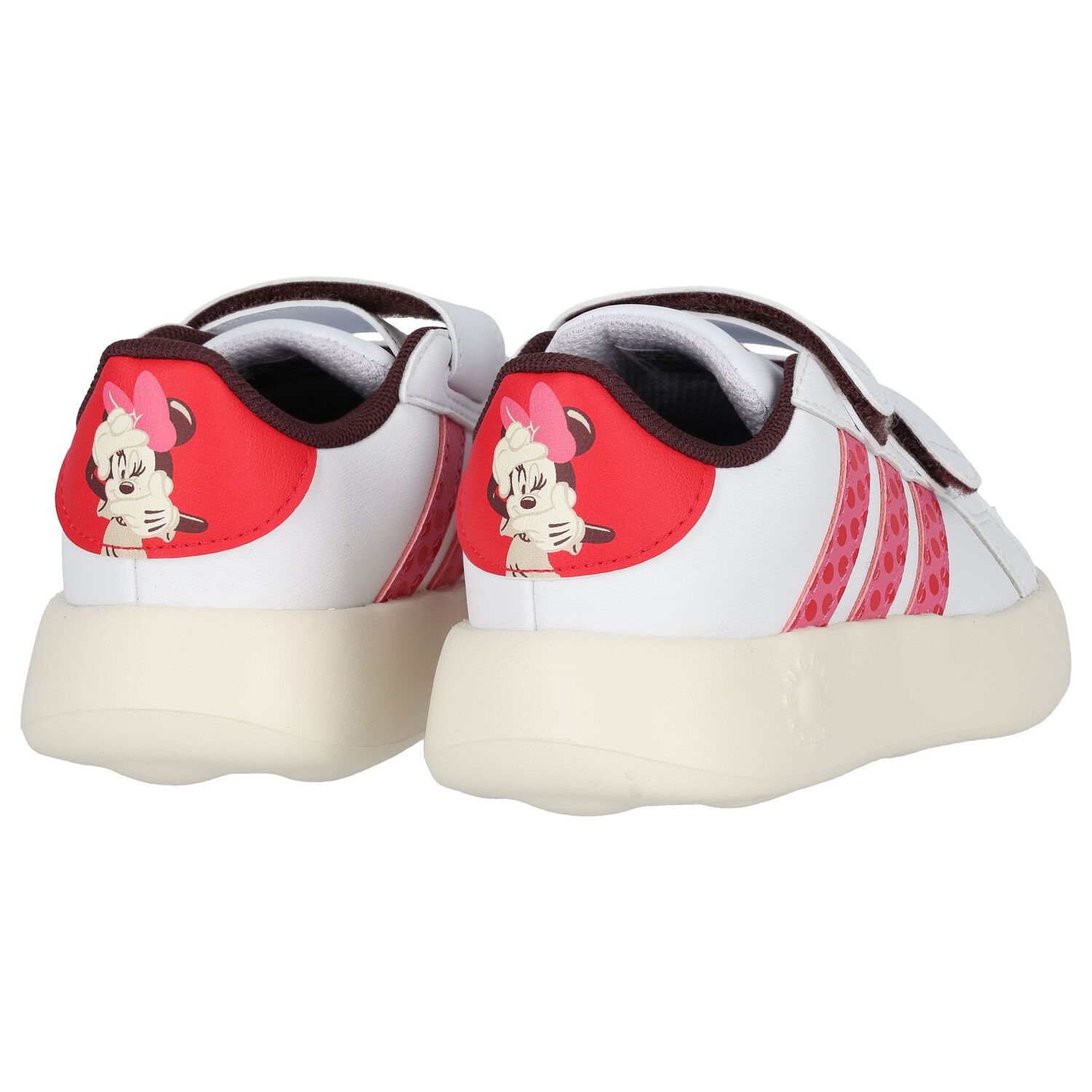 Girls White & Pink Grand Court Bubblecomfy Minnie Trainers, 1, hi-res image number null