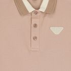 Boys Beige Logo Polo Shirt, 1, hi-res