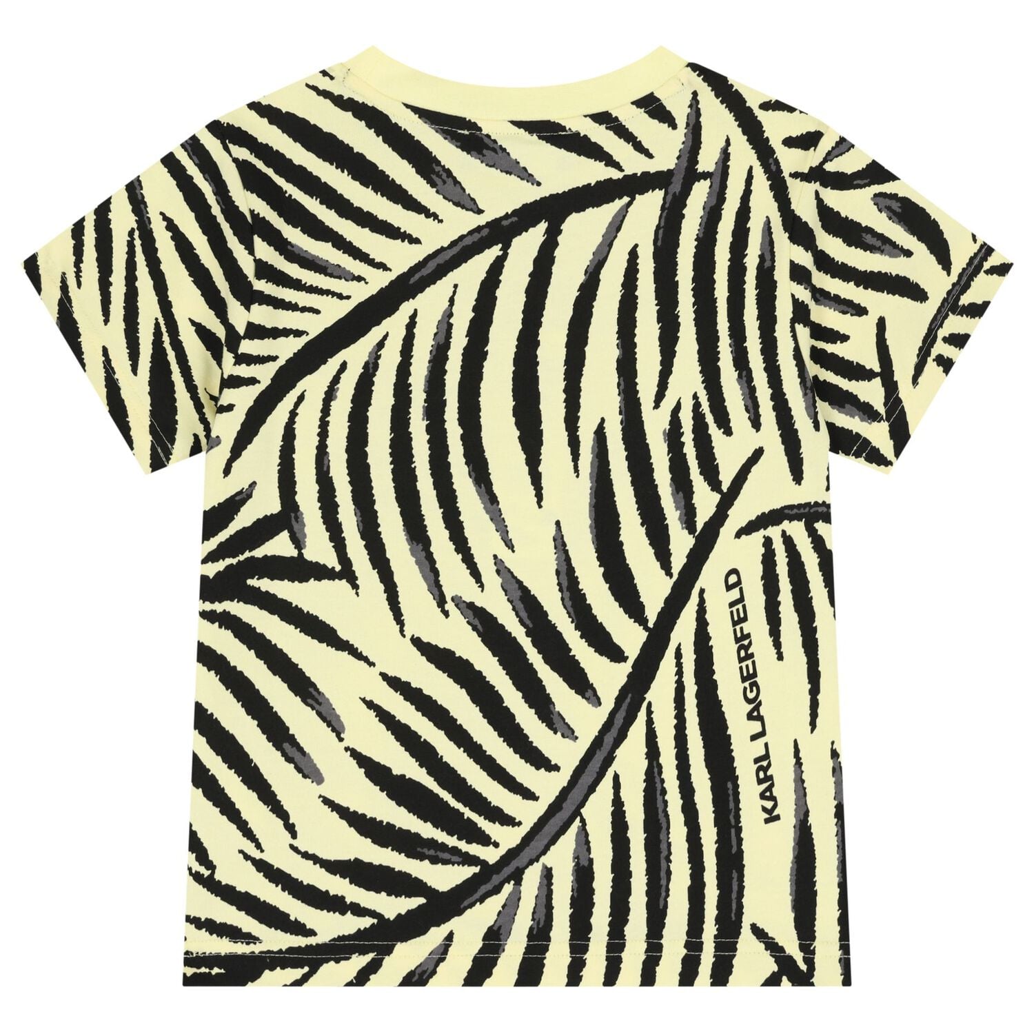 Boys Mini Me Yellow & Black Logo T-Shirt, 1, hi-res
