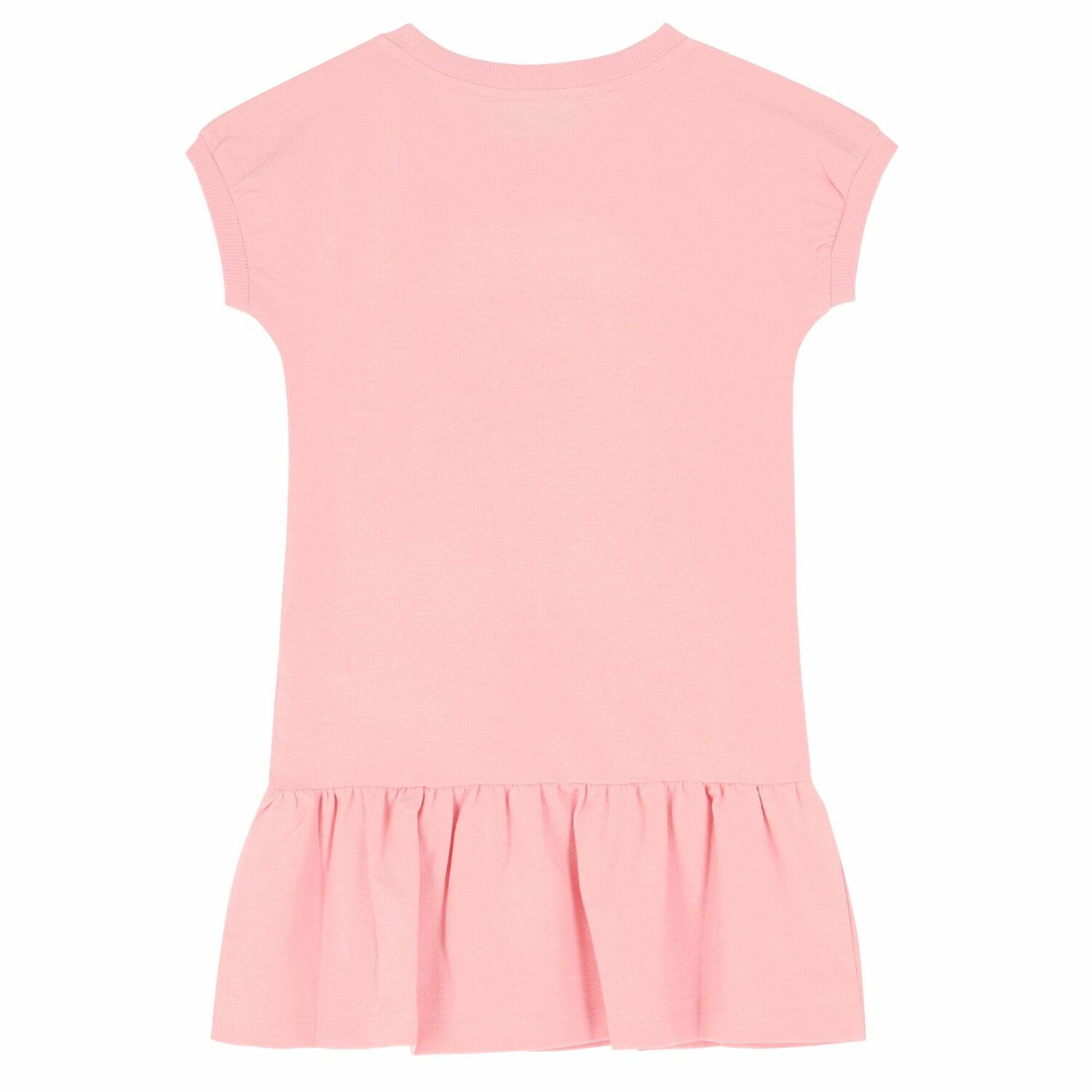 Girls Pink Teddy Logo Dress, 1, hi-res