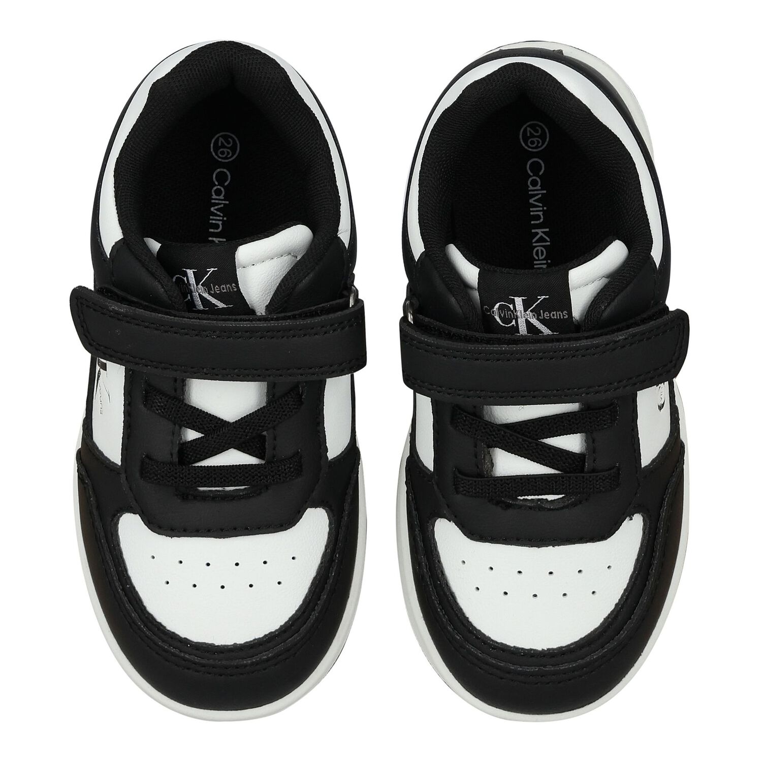 Boys Black & White Logo Trainers, 1, hi-res image number null