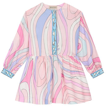 Girls Pink Marmo Dress