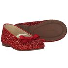 حذاء بنات باليرينا باللون الأحمر, 1, hi-res