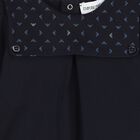 Baby Boys Navy Blue Logo Babygrow Gift Set, 4, hi-res