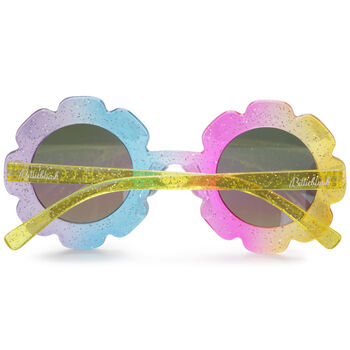 Girls Multi-Colored Flower Sunglasses
