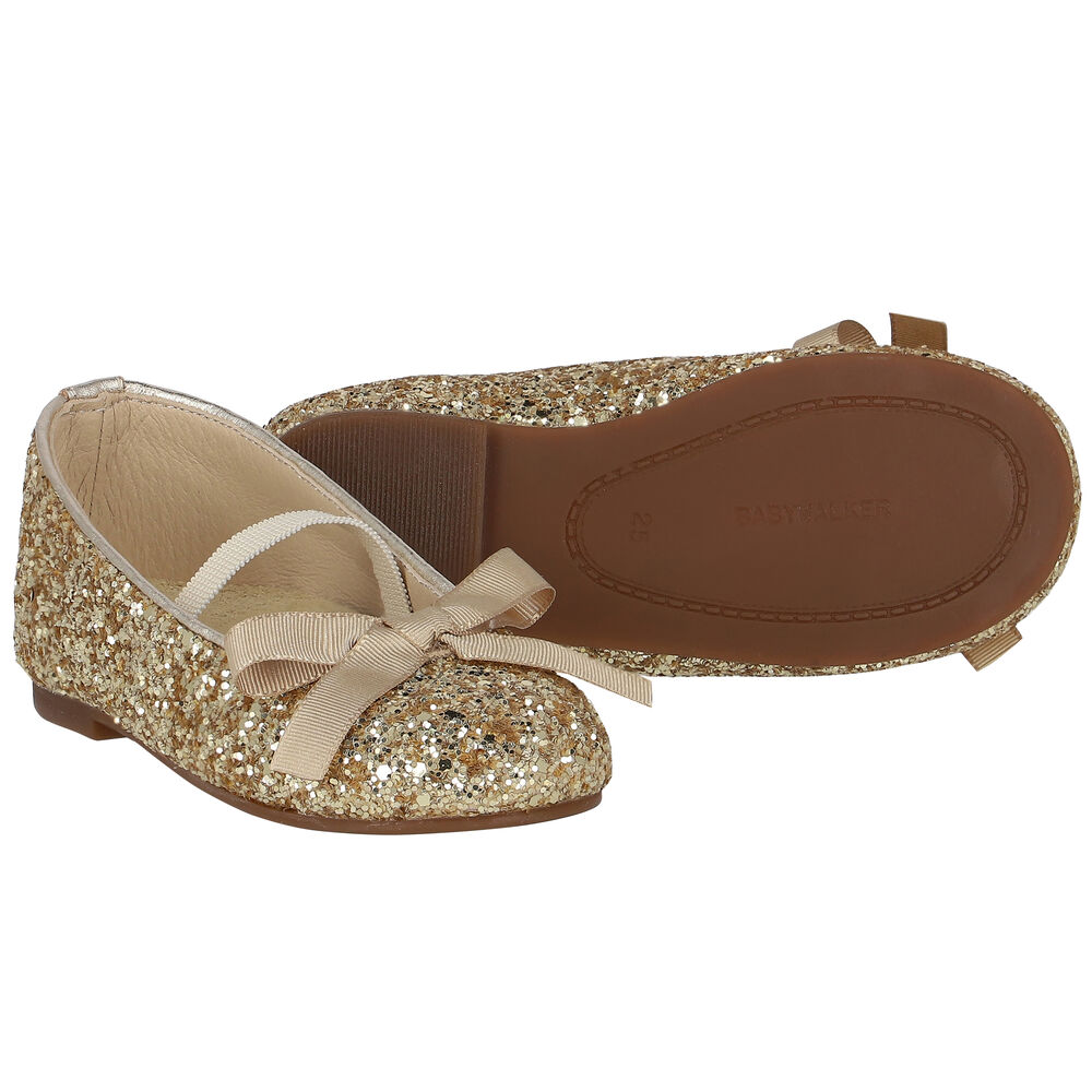 Children's Shoes with Glitter and Bows