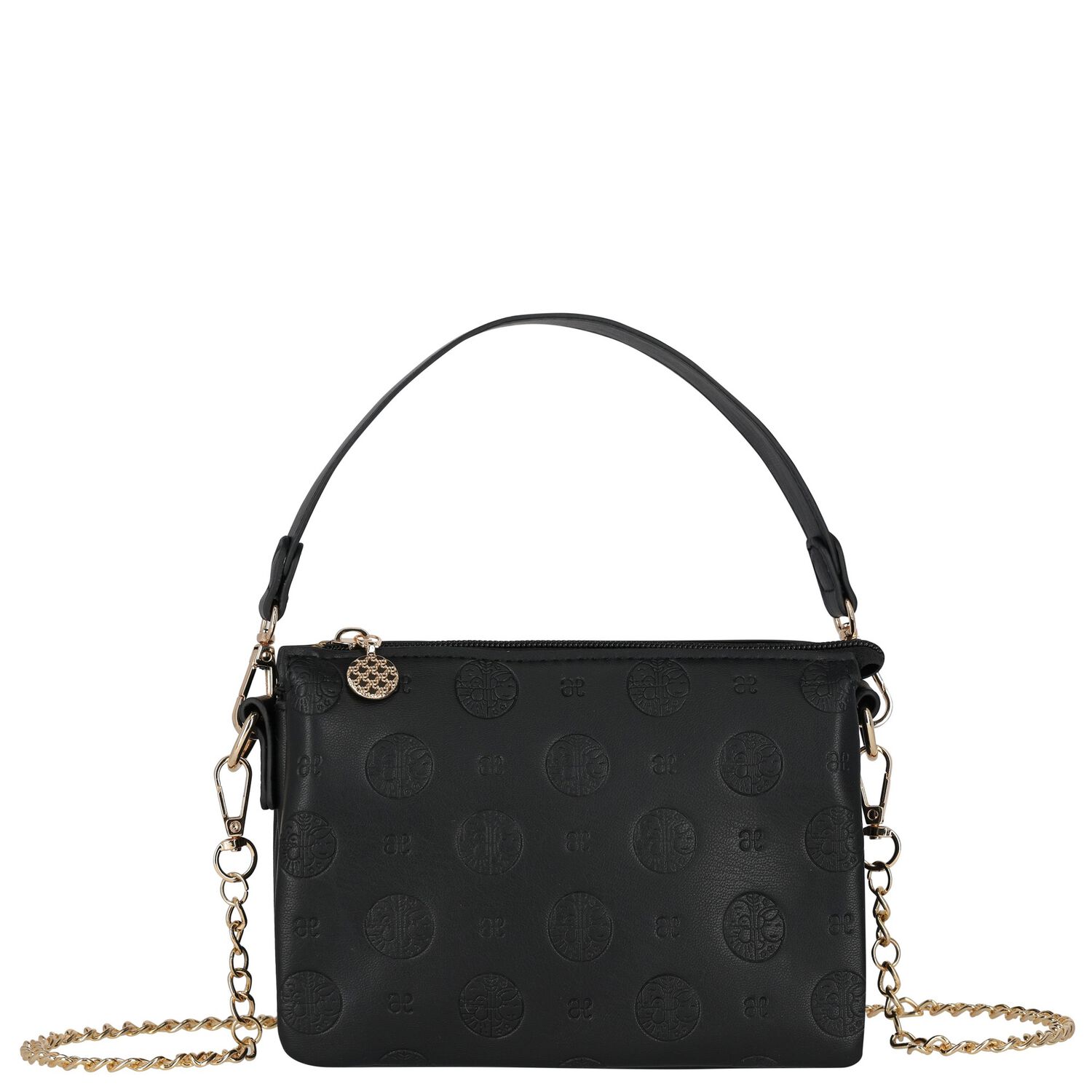 Girls Black Logo Handbag, 5, hi-res image number null