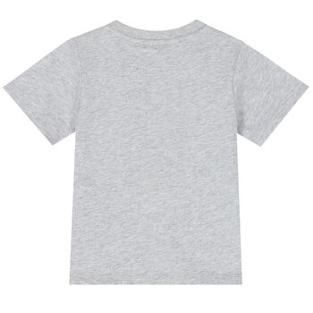 Younger Boys Grey Logo T-Shirt