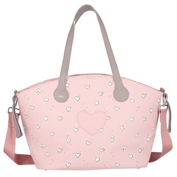 Pink Heart Baby Changing Bag