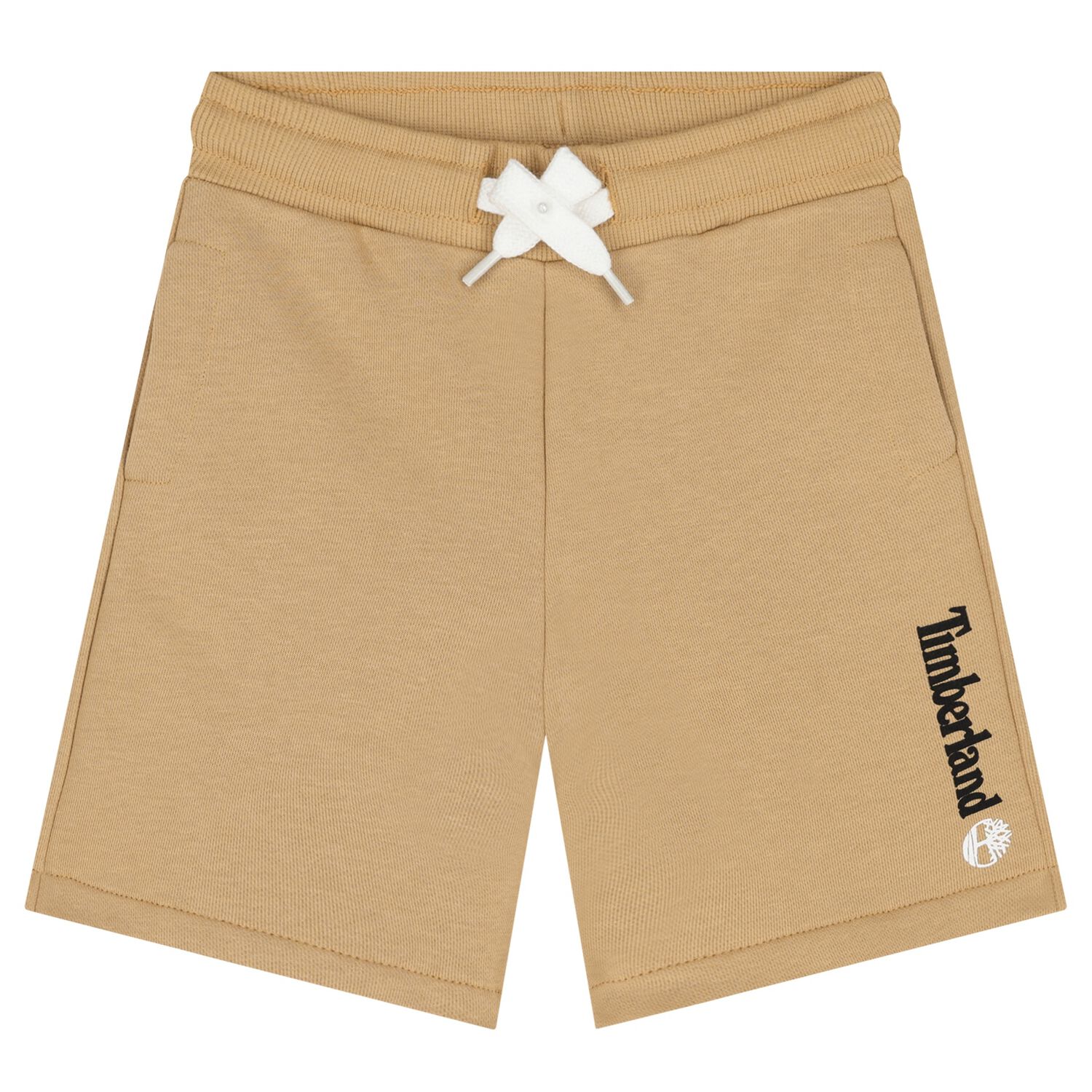 Boys Beige Logo Shorts, 2, hi-res