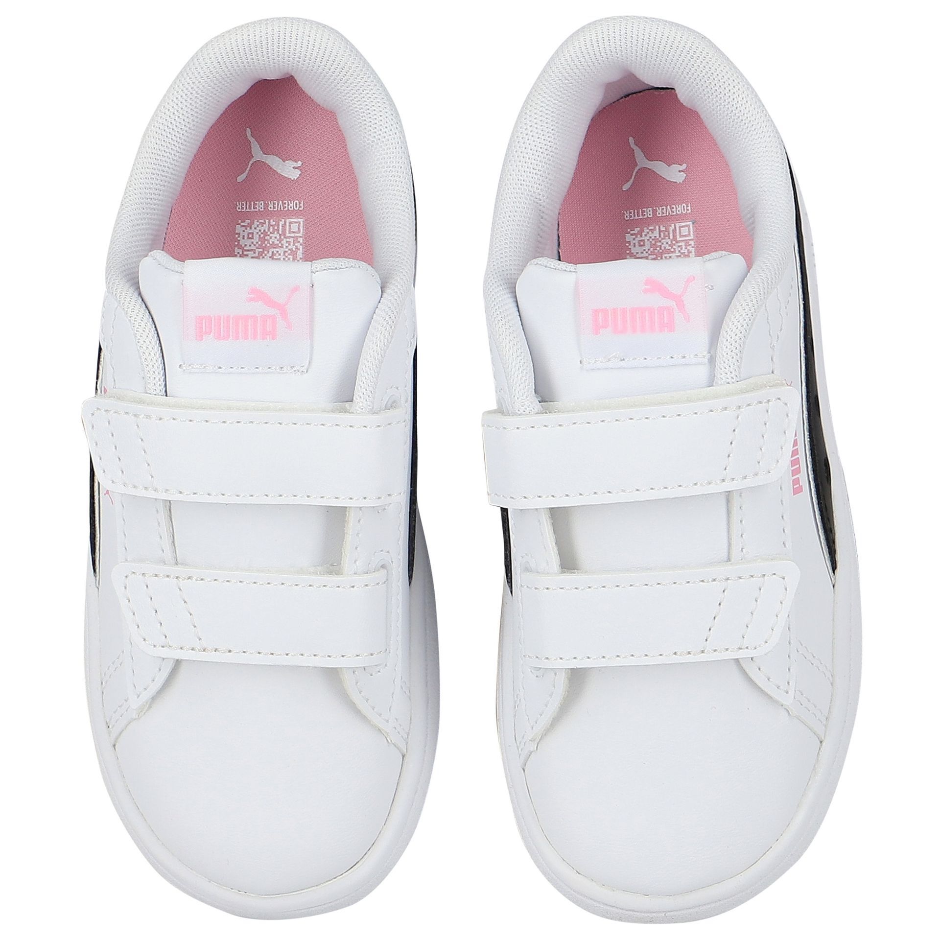 Puma Girls White Smash 3.0 Trainers | Junior Couture