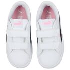 Girls White Smash 3.0 Trainers, 1, hi-res